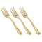 Smarty Had A Party Shiny Metallic Gold Mini Plastic Disposable Tasting Forks (600 Forks), 600PK 780-G-CASE - alternate 4